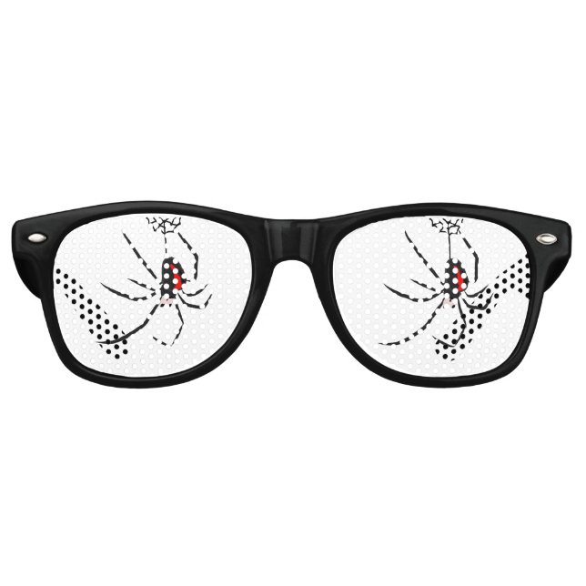 Benutzerdefinierte Fun Party Red Back Spider Partybrille (Vorderseite)