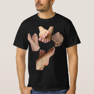 Benutzerdefinierte Fuß-Fetisch – Personalisiertes T-Shirt