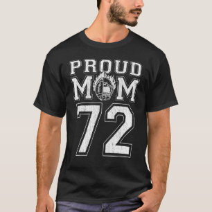 Benutzerdefinierte Fußball-Mama Nr. 72 für Fußball T-Shirt