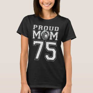 Benutzerdefinierte Fußball-Mama Nr. 75 für Fußball T-Shirt