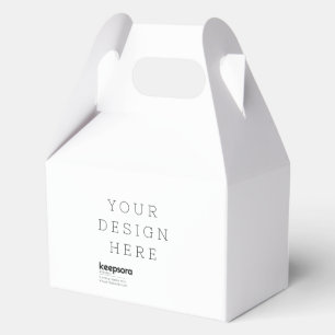 Benutzerdefinierte Gable Paper Favor Box Geschenkschachtel
