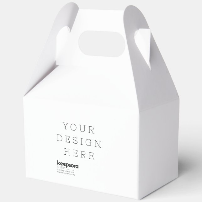 Benutzerdefinierte Gable-Papier-Geschenkbox Geschenkschachtel (Vorderseite)