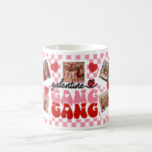 Benutzerdefinierte Galentine's Gang Fotocollage Kaffeetasse