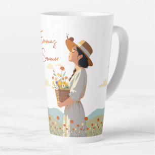 Benutzerdefinierte Gartengirl Personalisierte Blum Milchtasse