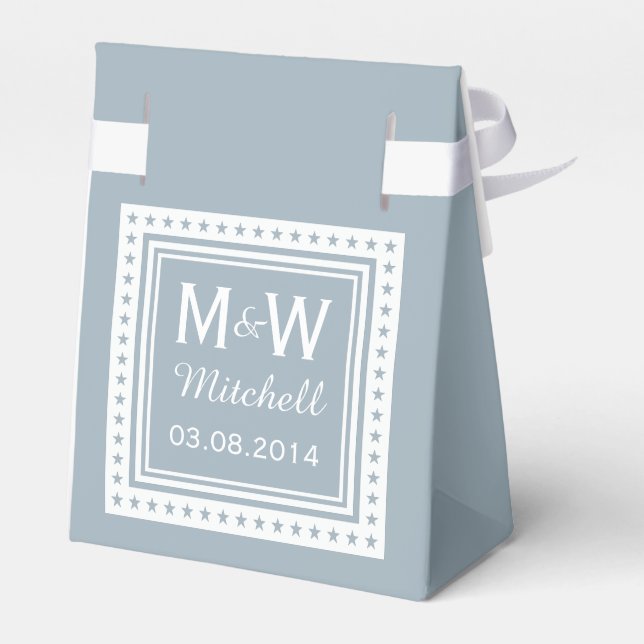 Benutzerdefinierte Gastgeschenk Hochzeiten für Mon Geschenkschachtel (Rückseite)