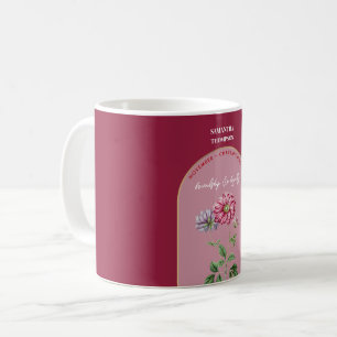 Benutzerdefinierte Geburtsblume Monat November Chr Kaffeetasse