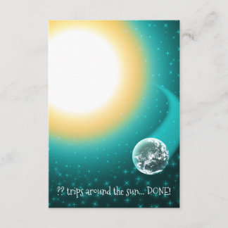 Benutzerdefinierte Geburtstagsbahnen um die Sonne Einladung