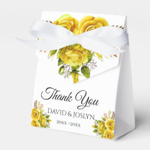 Benutzerdefinierte gelbe Blumen Herbst Hochzeit Ju Geschenkschachtel