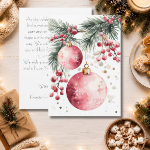 Benutzerdefinierte Geschäftskorporation Weihnachts Feiertagskarte