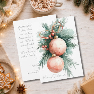 Benutzerdefinierte Geschäftskorporation Weihnachts Feiertagskarte