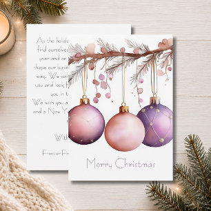 Benutzerdefinierte Geschäftskorporation Weihnachts Feiertagskarte
