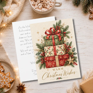 Benutzerdefinierte Geschäftskorporation Weihnachts Feiertagskarte