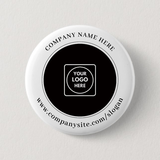 Benutzerdefinierte Geschäftslogo-Branding für Werb Button (Vorderseite)