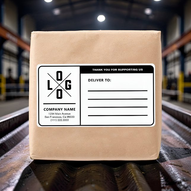 Benutzerdefinierte Geschäftsversandadresse mit Log (Von Creator hochgeladen)