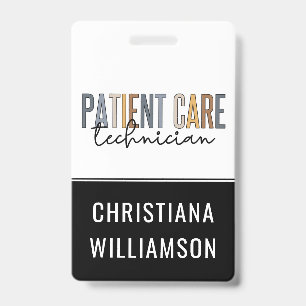 Benutzerdefinierte Geschenke für Patient Care Tech Ausweis