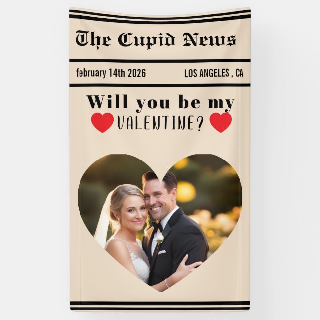 Benutzerdefinierte Geschenkidee zum Valentinstag,  Banner (Vertikal)