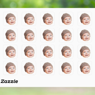 Benutzerdefinierte Gesicht-Sticker Personalisierte Quadratischer Aufkleber