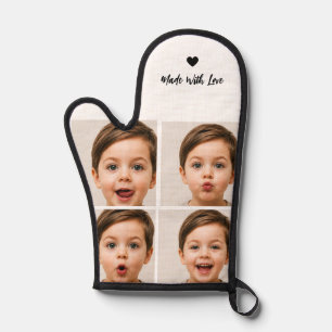 Benutzerdefinierte Gesichter personalisiert 4 Foto Ofenhandschuh