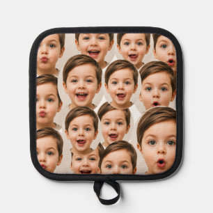 Benutzerdefinierte Gesichter personalisiertes Foto Topflappen