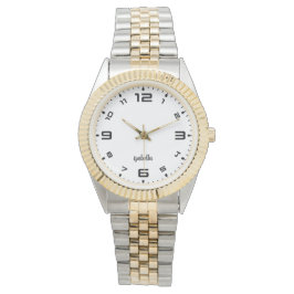 Benutzerdefinierte Girlanamen Glitzer-Streifenüber Armbanduhr