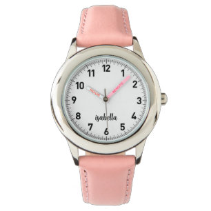 Benutzerdefinierte Girls Name Glitzer Strap Kinder Armbanduhr