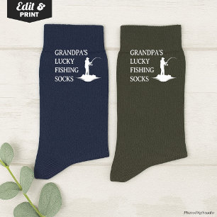 Benutzerdefinierte Glücksfischersocken, Weihnachte Socken