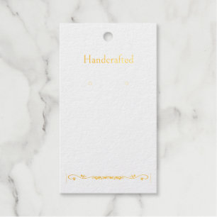 Benutzerdefinierte Gold-Blumen-Spray-Ohrhänger-Dis Geschenkanhänger