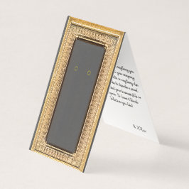 Benutzerdefinierte Gold-Frame-Selbstständer-Earrin