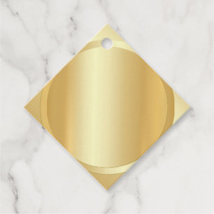 Benutzerdefinierte Gold-Look Elegante Blank-Vorlag Geschenkanhänger