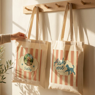 Benutzerdefinierte Golden Doodle Foto Name Terrako Tragetasche