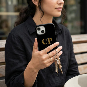 Benutzerdefinierte Goldinitiale Case-Mate iPhone 14 Hülle