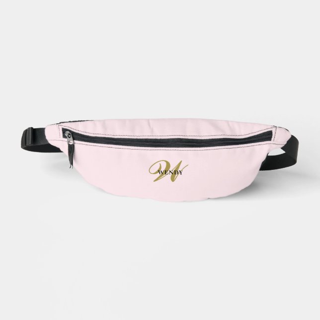 Benutzerdefinierte Goldinitiale l Stylisch Mädchen Bauchtasche (Vorderseite)