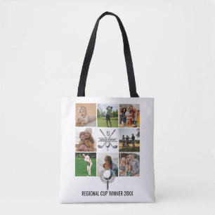Benutzerdefinierte Golf-Collage mit Monogramm-Desi Tasche