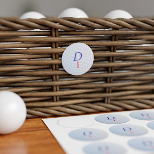Benutzerdefinierte Golfball-Monogramm-Etiketten Etiketten