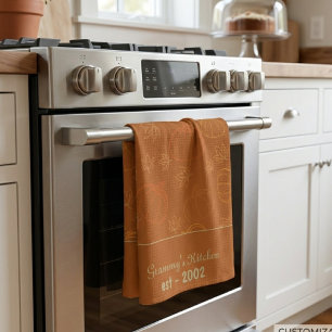 Benutzerdefinierte Grammy’s Kitchen Fall  Personal Geschirrtuch