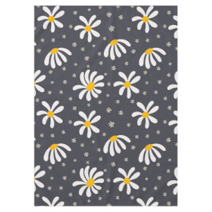 Benutzerdefinierte Grau-Weiße Gänseblümchen-Blumen Tischdecke