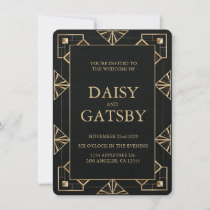 Benutzerdefinierte Great Gatsby Save the Date Einladung