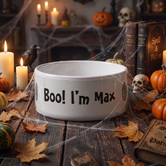 Benutzerdefinierte Gruselige Pfote Halloween Boo C Napf