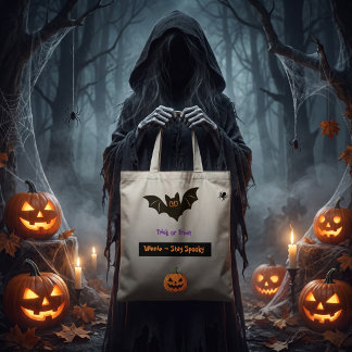 Benutzerdefinierte Gruselige Pfote Halloween Boo C Tragetasche
