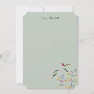 Benutzerdefinierte Grußkarte Anna-Kolibris Mitteilungskarte