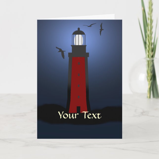 Benutzerdefinierte Grußkarte für das Leuchtturm Karte (Vorderseite)