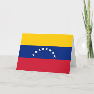 Benutzerdefinierte Grußkarte mit der Flagge Venezu Karte