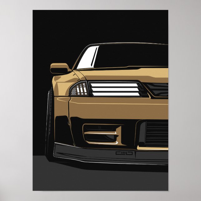 Benutzerdefinierte GTR R32 Frontkunst Poster (Vorne)