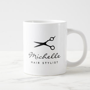 Benutzerdefinierte Haarfrisur Name extra groß XXL  Jumbo-Tasse