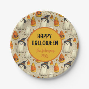 Benutzerdefinierte Halloween-Dekoration Geister Pappteller