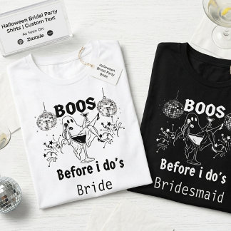 Benutzerdefinierte Halloween-Junggesellinnen-Shirt Tri-Blend Shirt
