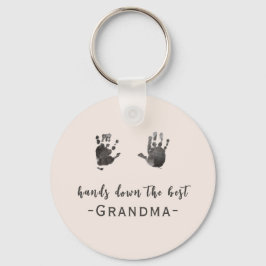Benutzerdefinierte Handprints Best Oma Schlüsselanhänger