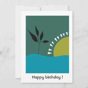 benutzerdefinierte Happy Birthday 30. grüne Landsc Dankeskarte