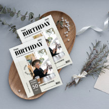 Benutzerdefinierte Happy Birthday Foto-Magazin-Cov