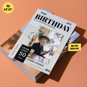 Benutzerdefinierte Happy Birthday Foto-Magazin-Cov
